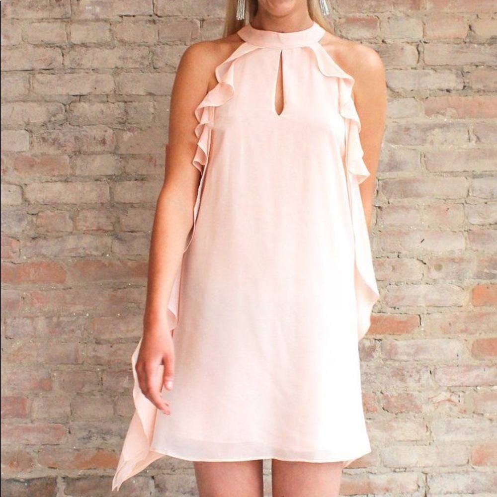 [Renamed] NWT Ruffle Dress w/ Keyhole Detail